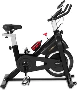 Luxari - Indoor Cycle 2 - Computer Met O.a. Hartslagfunctie - Verstelbare Weerstand - 10 Kg Vliegwiel - I-pad/telefoon Houder - Fitness Fiets - Hometrainer