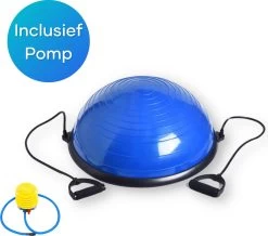 Luxari - Balanstrainer Pro - Balansbal - Inclusief Pomp En Weerstandsbanden - Ø 60 Cm - Balance Board - Yoga Balance Ball - Yoga Bal - Balans Bal - Balansbord