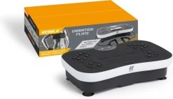 Rebblo Fitness Trilplaat - Vibratieplaat - 99 Snelheidsniveaus - Voetmassage Functie - Incl. Weerstandsbanden En Afstandsbediening.- Max. 120 Kg - 58 X 42 X 16 Cm